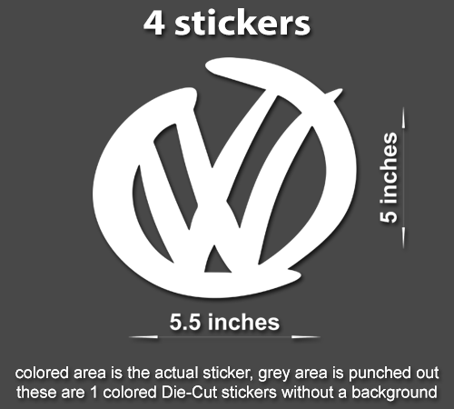 Volkswagen Decal Sticker - VOLKSWAGEN-LOGO-DECAL